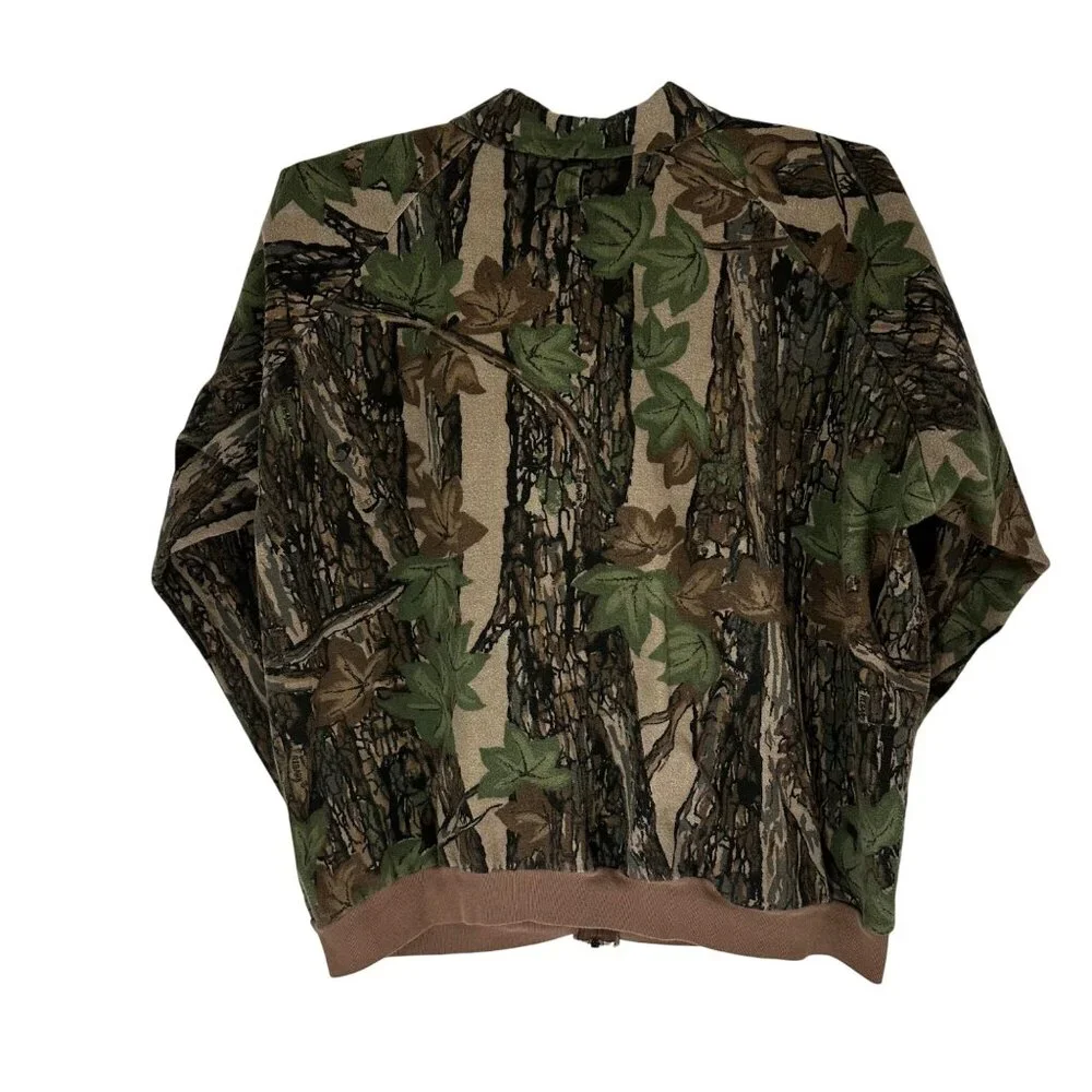 Vintage OCOEE Mens Camouflage Raglan Sleeve LG Jacket Hunting Camping Outdoors